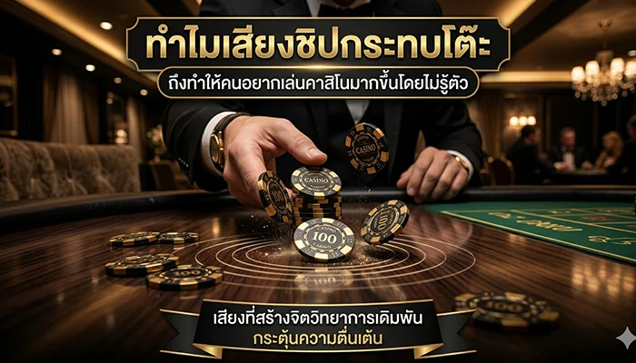 ทำไมเสียงชิปกระทบโต๊ะ ถึงทำให้คนอยากเล่นคาสิโนมากขึ้นโดยไม่รู้ตัว